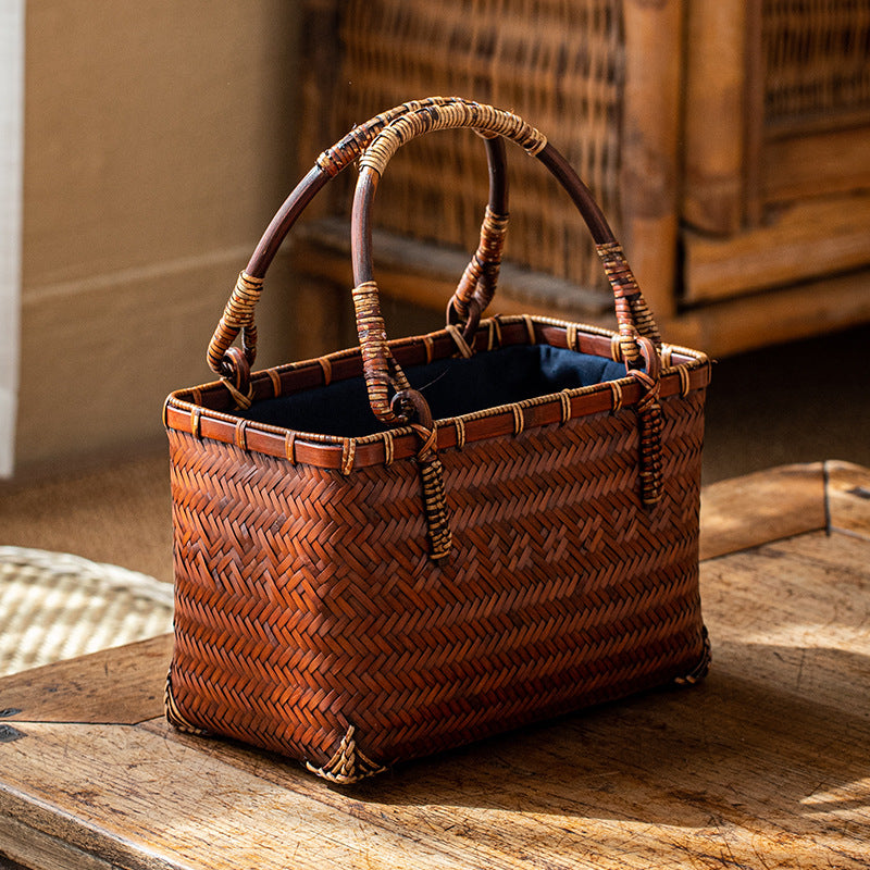 Women's Zen Tea Gown Basket Art Set Women's Handbag