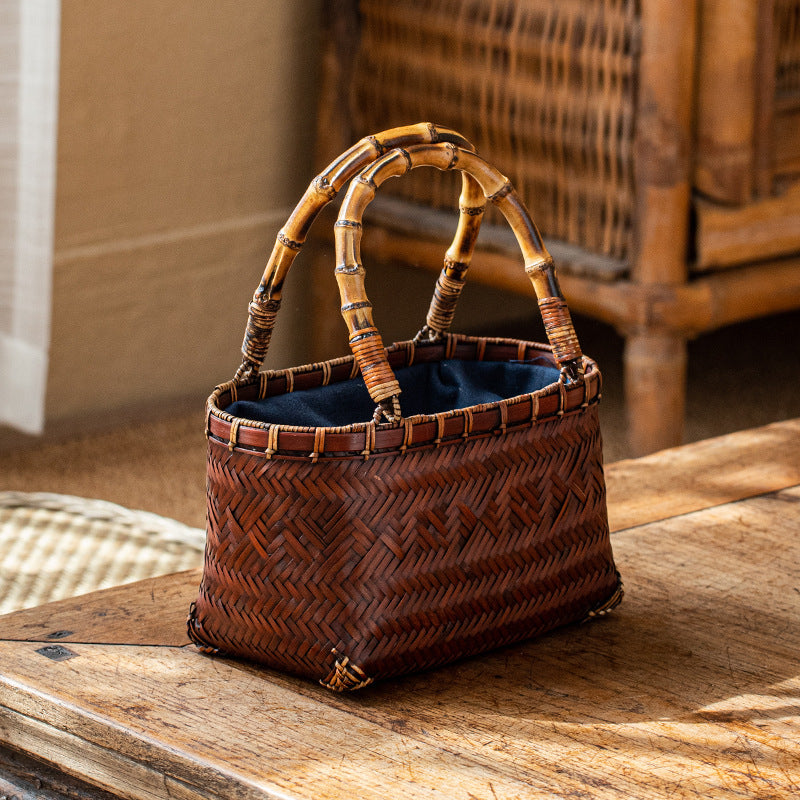 Women's Zen Tea Gown Basket Art Set Women's Handbag