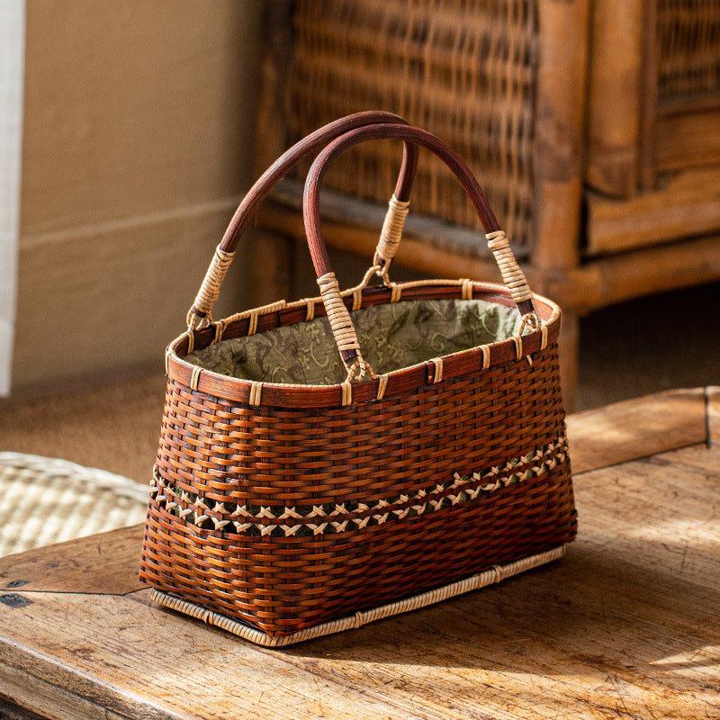 Women's Zen Tea Gown Basket Art Set Women's Handbag
