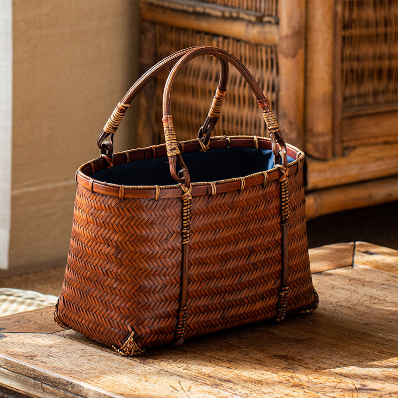 Women's Zen Tea Gown Basket Art Set Women's Handbag