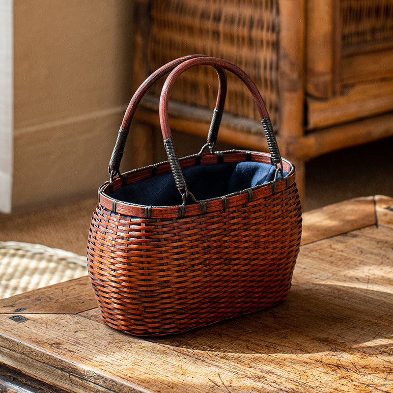 Women's Zen Tea Gown Basket Art Set Women's Handbag