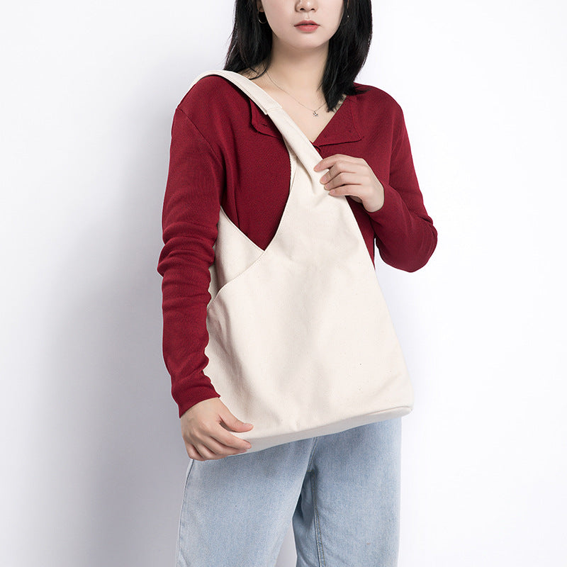 Canvas Trendy Personality Female Style Artistic Women's Shoulder Bag