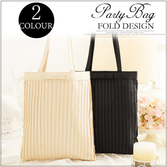 Women's Satin Surface Single Large Capacity Striped Bags
