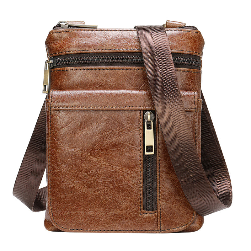 Men's Marten Special Inch Big Screen Mobile First Layer Men's Shoulder Bag