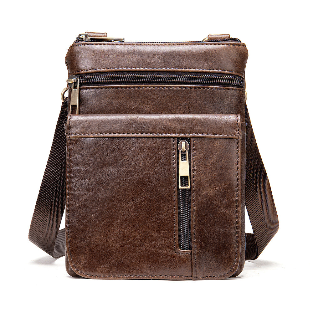 Men's Marten Special Inch Big Screen Mobile First Layer Men's Shoulder Bag