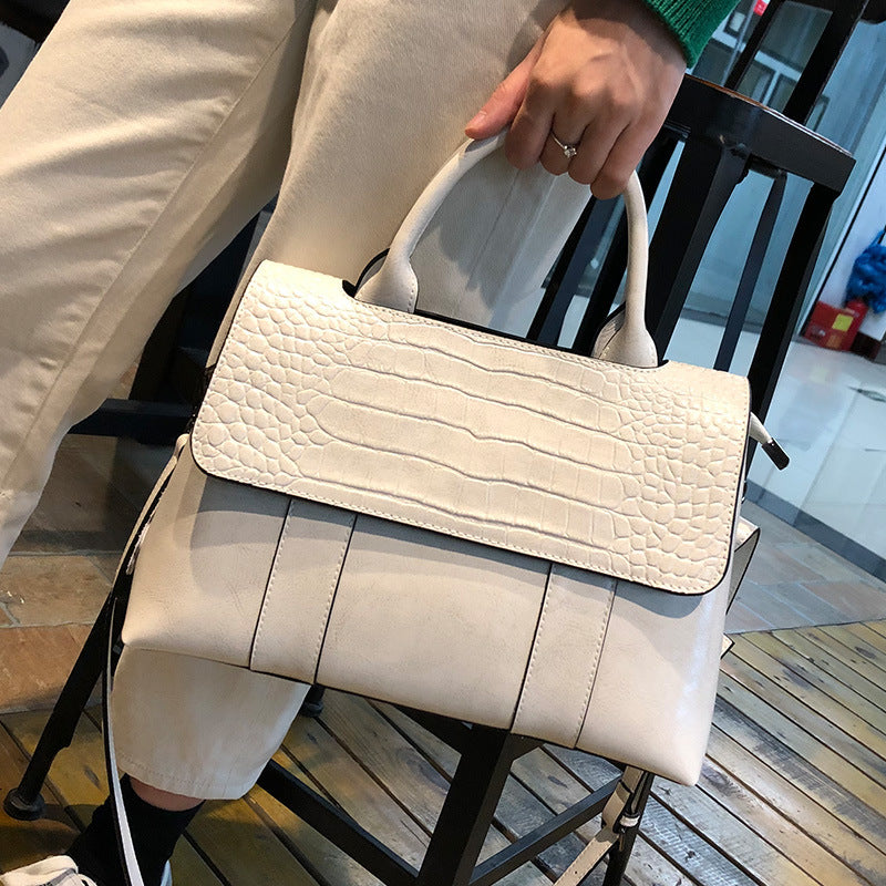 Female Popular Large Capacity Genuine Leather Women's Shoulder Bag