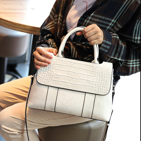 Female Popular Large Capacity Genuine Leather Women's Shoulder Bag