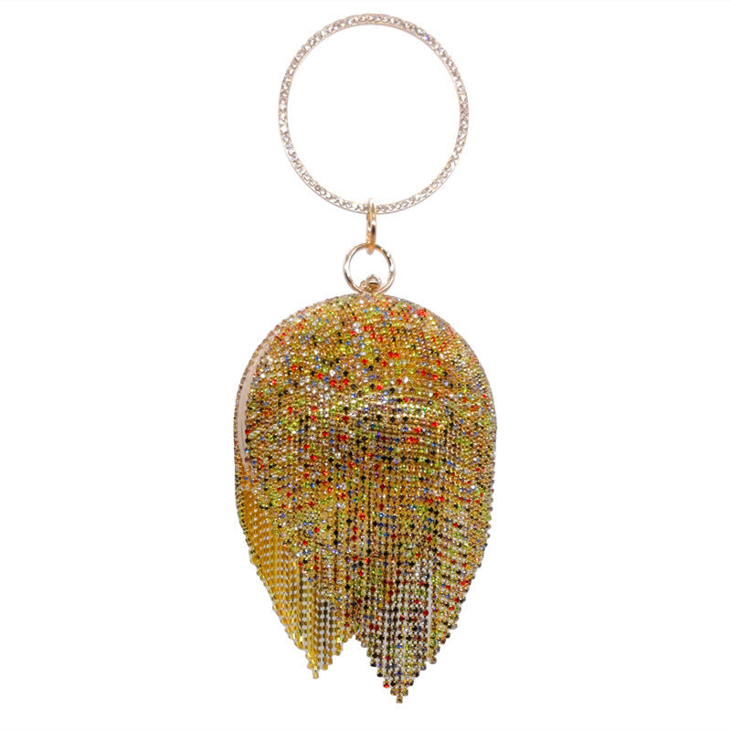 Spherical Clutch Portable Rhinestone Party Wedding Dress Dinner Bag