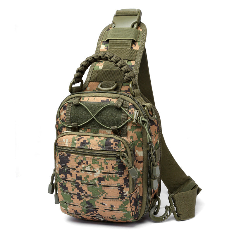 Quality Laser Punching Camouflage Combat Little Men's Chest Bag