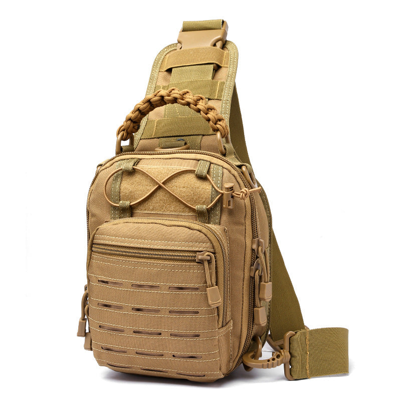 Quality Laser Punching Camouflage Combat Little Men's Chest Bag