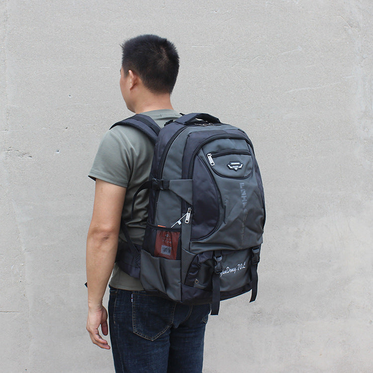 Men's Waterproof Large Capacity Long-distance Clothes Cotton Universal Backpack