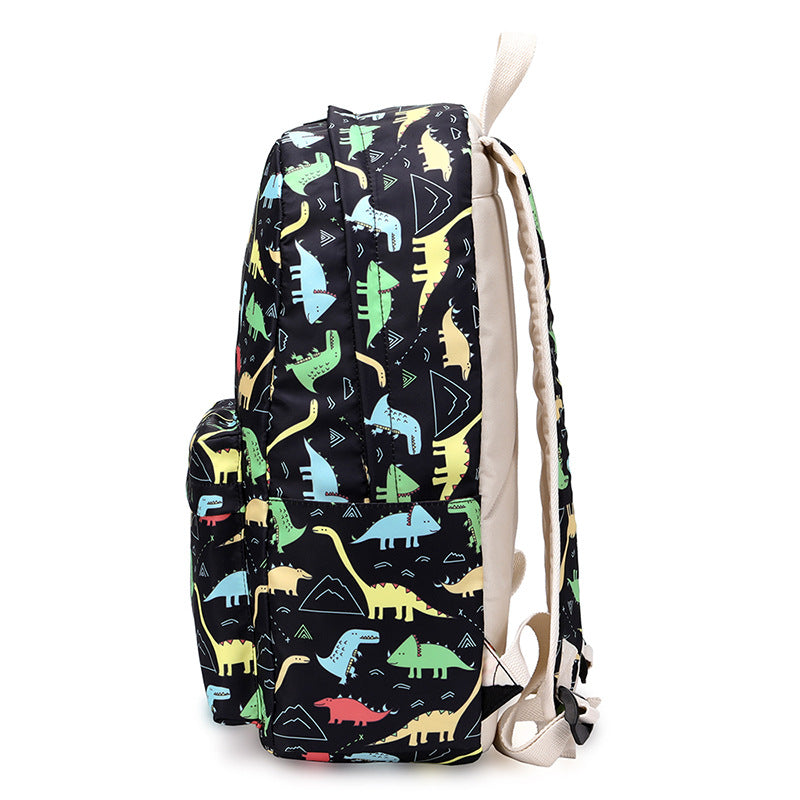 Dinosaur Female Cute Cartoon Three-piece Lightweight Backpacks