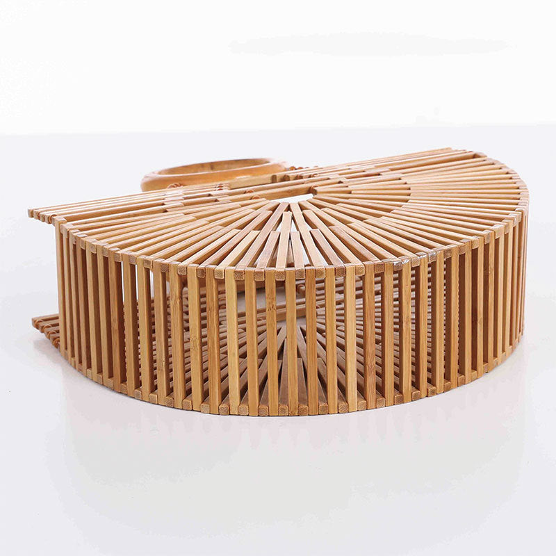 Hollow Basket Straw Woven Beach Portable Women's Shoulder Bag