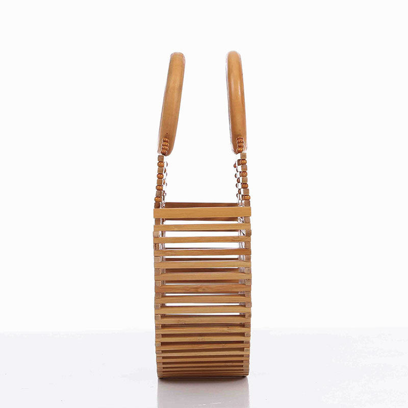 Hollow Basket Straw Woven Beach Portable Women's Shoulder Bag