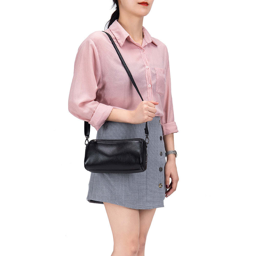 Women's Pillow Soft Leather Large Capacity Genuine Women's Shoulder Bag