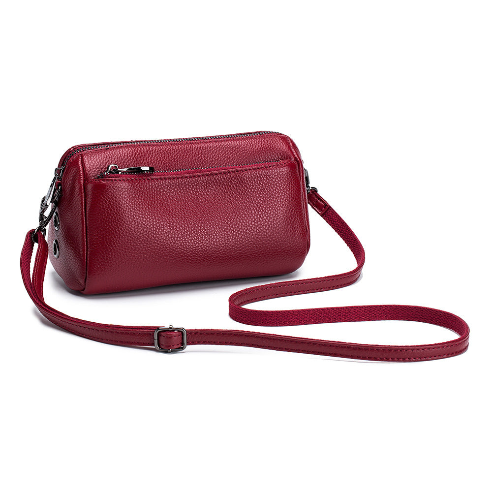 Women's Pillow Soft Leather Large Capacity Genuine Women's Shoulder Bag
