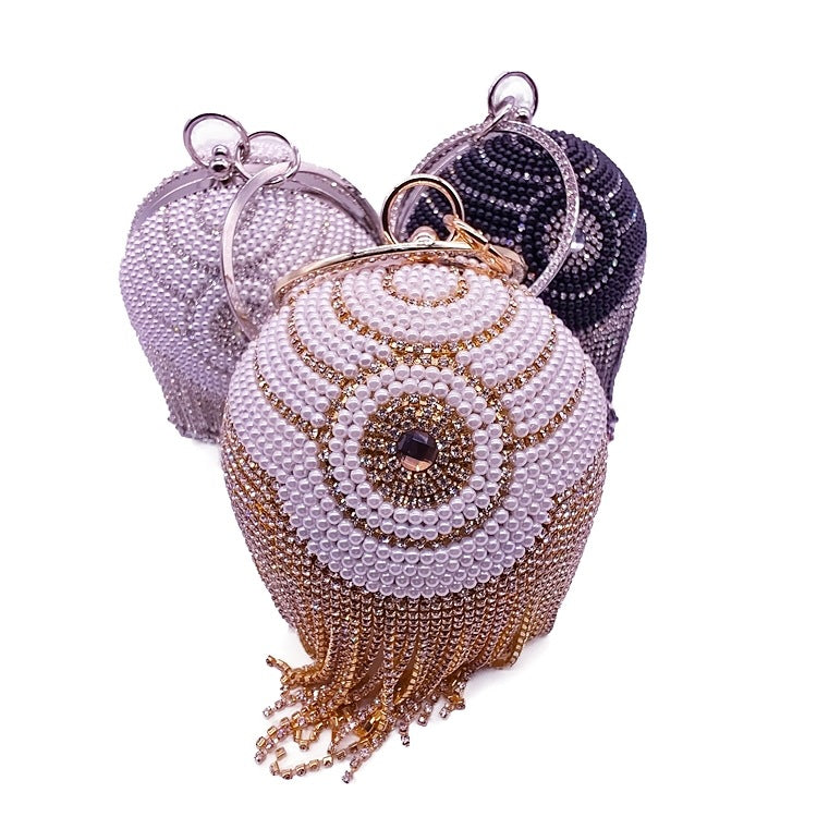 Fashion Spherical Pearl Ball Party Dress Garment Bags