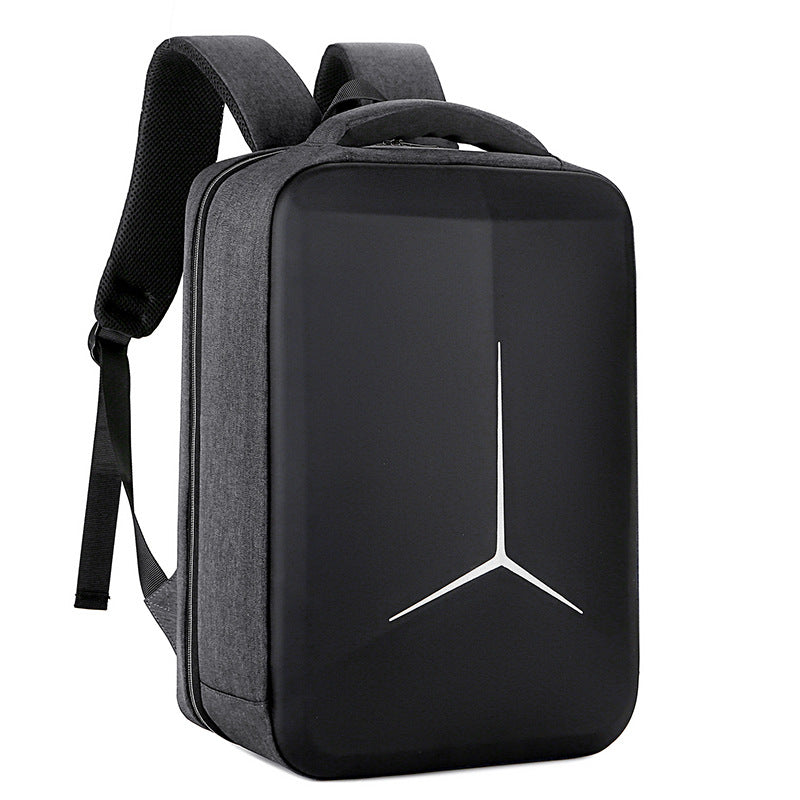 Urban Simple Shaping Leather Oxford Cloth Business Backpack