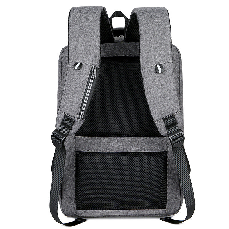 Urban Simple Shaping Leather Oxford Cloth Business Backpack