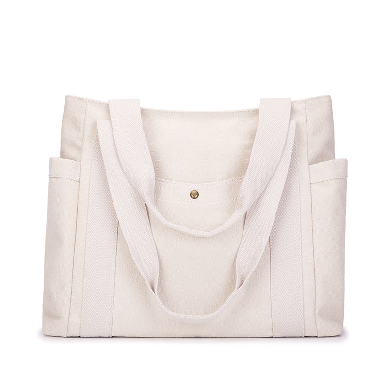 Large Capacity Canvas Out Good-looking Literary Women's Shoulder Bag