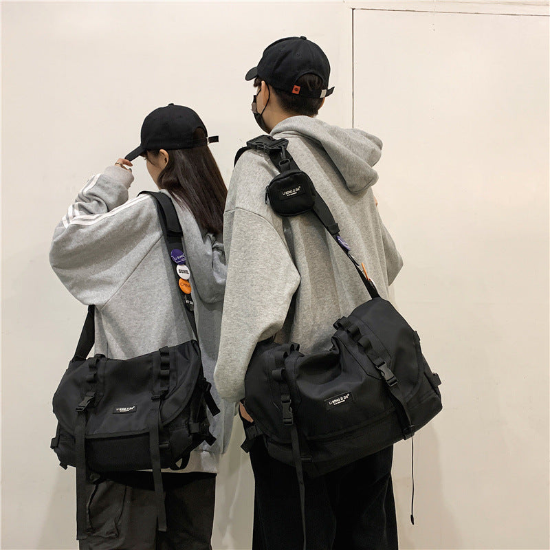 Trendy Cool Motorcycle Labeling Large Cover Women's Shoulder Bag