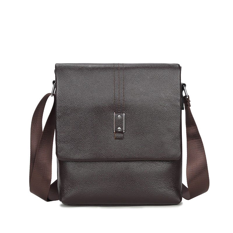 Men's Korean Style Cowhide Veil Fashion Bags