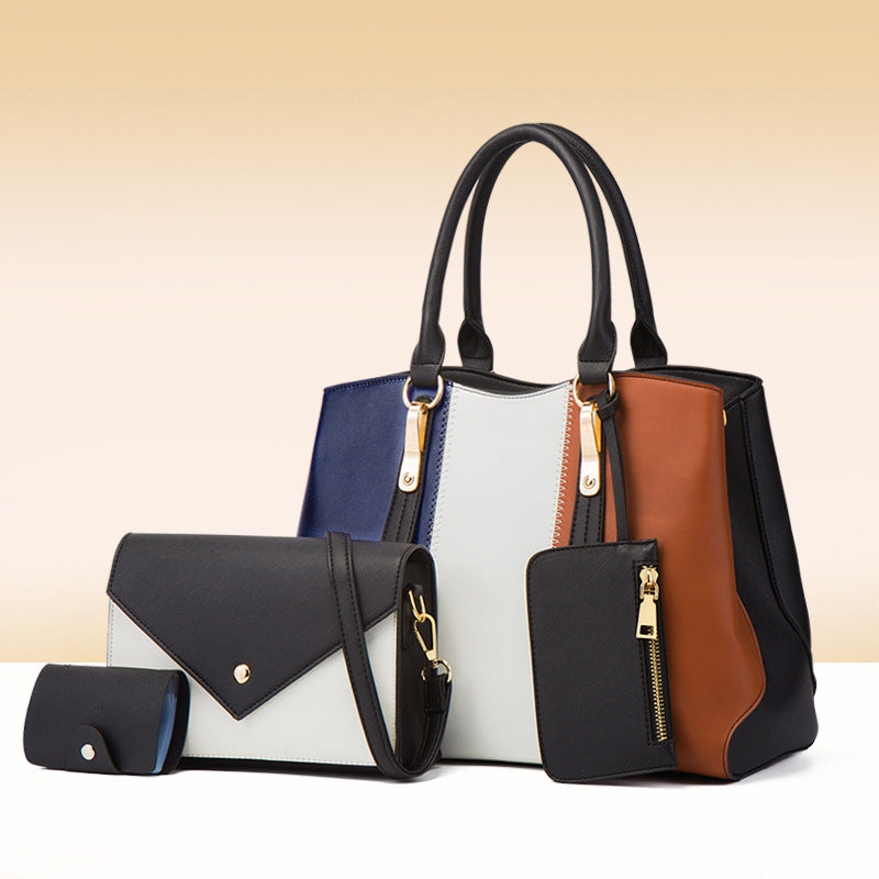 Match Sets Mother Fashion Color Contrast Women's Shoulder Bag