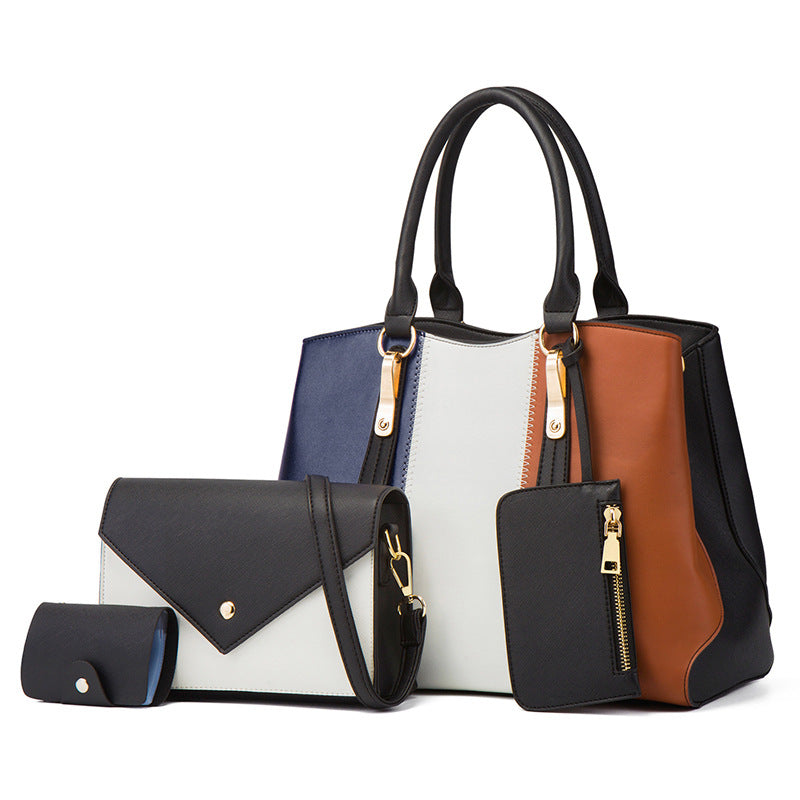 Match Sets Mother Fashion Color Contrast Women's Shoulder Bag