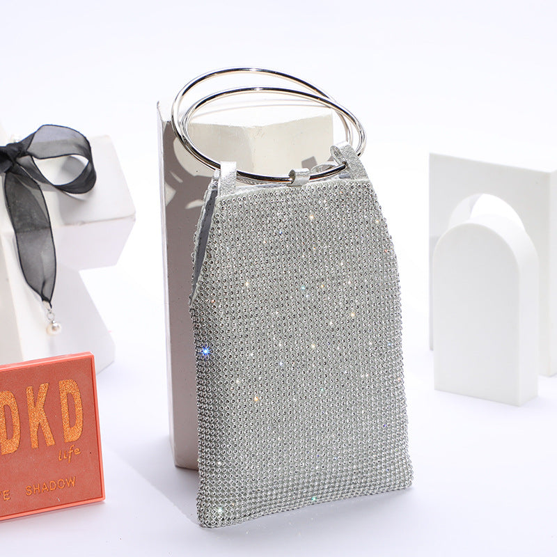 Rhinestone Diamond Dress Banquet Shiny Reflective Dinner Bag