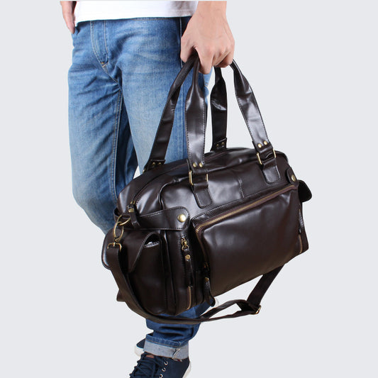 Charming Men's Leather Tide Large Capacity Men's Handbags