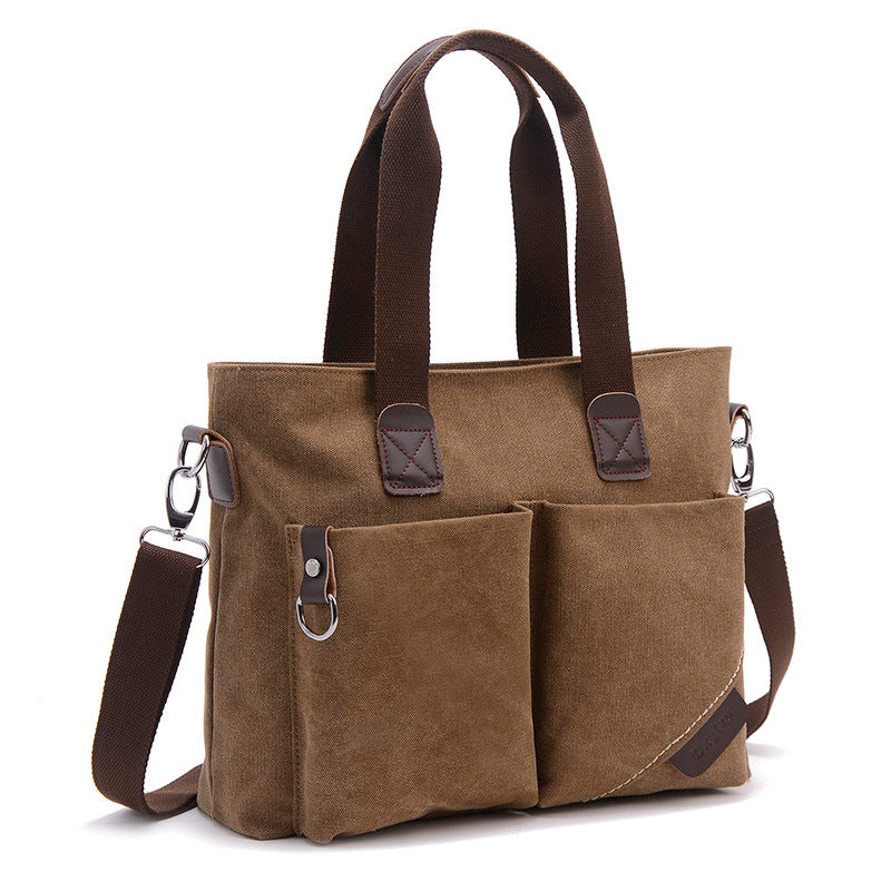 Charming Men's Canvas Simple Business Leisure Bags