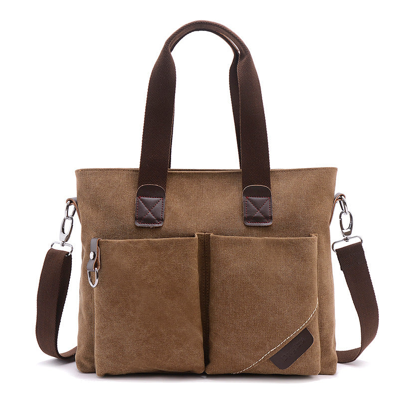 Charming Men's Canvas Simple Business Leisure Bags