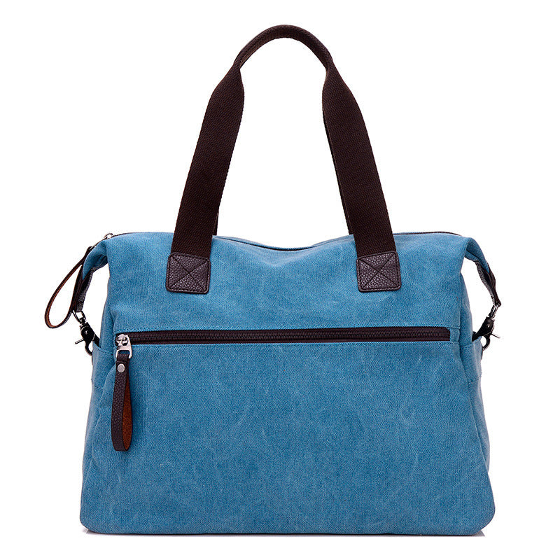 Women's & Men's Retro Canvas Large Capacity Fitness Fashion Men's Shoulder Bag