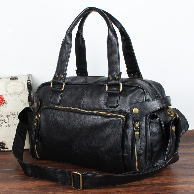 Charming Men's Leather Tide Large Capacity Men's Handbags