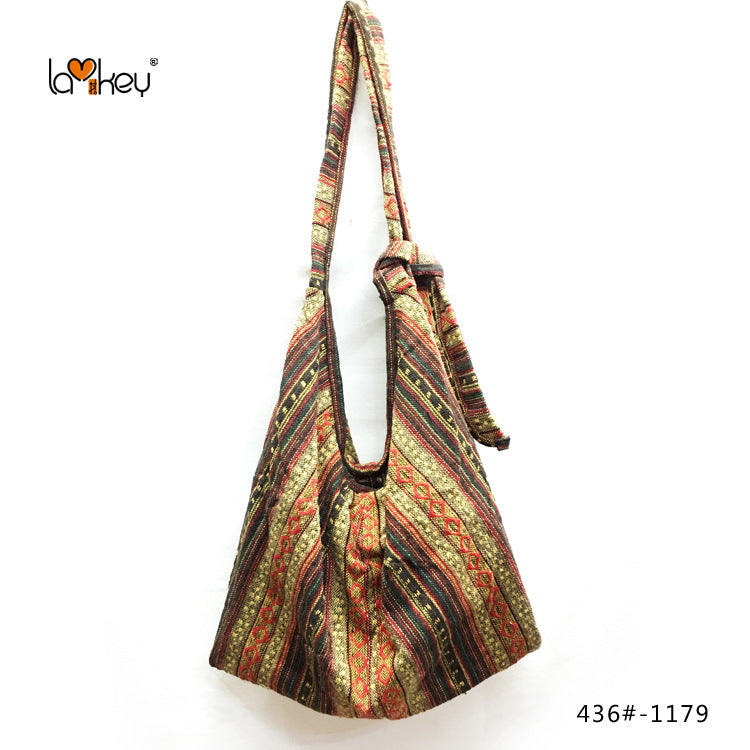 Women's Big Linen Cotton Printed Cloth Can Be Bags