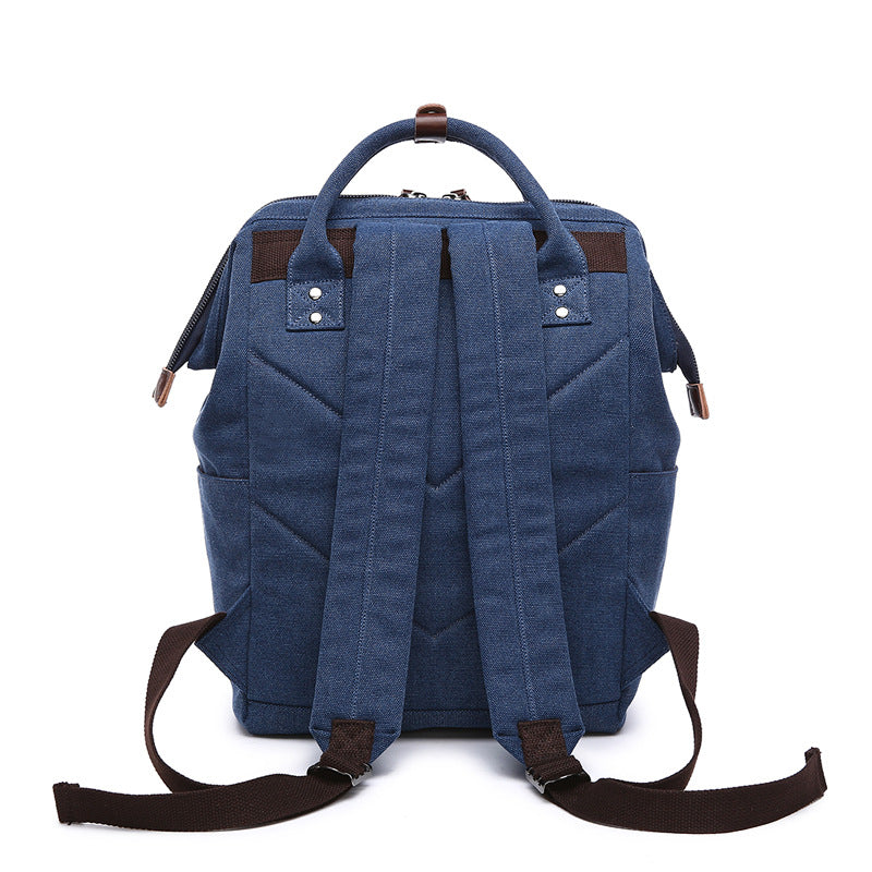 Shell Shape Trendy Fan Canvas Computer Universal Backpack