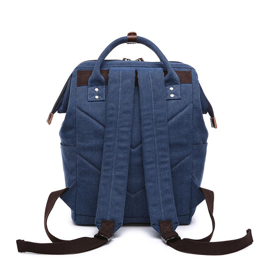 Shell Shape Trendy Fan Canvas Computer Universal Backpack
