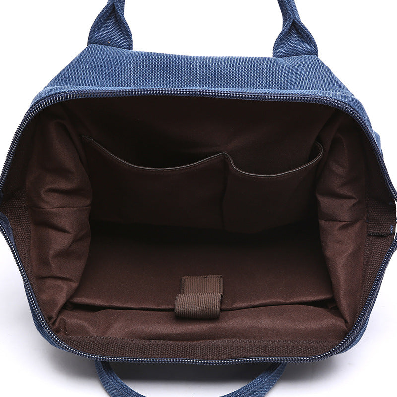 Shell Shape Trendy Fan Canvas Computer Universal Backpack