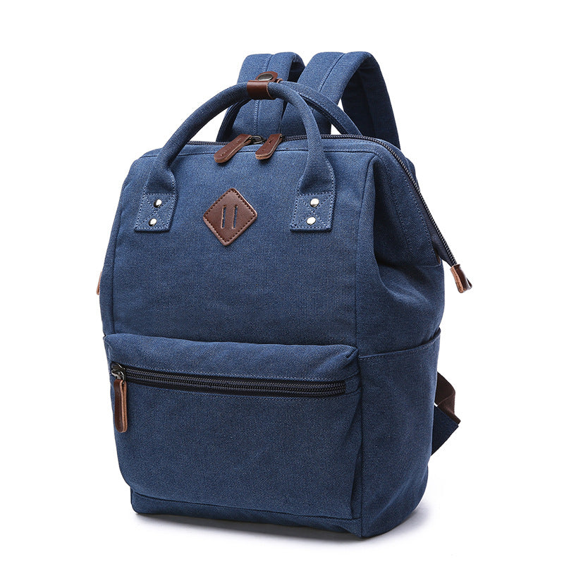 Shell Shape Trendy Fan Canvas Computer Universal Backpack