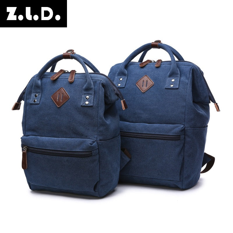 Shell Shape Trendy Fan Canvas Computer Universal Backpack