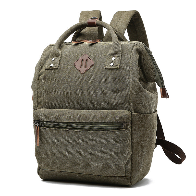 Shell Shape Trendy Fan Canvas Computer Universal Backpack