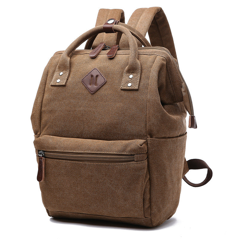 Shell Shape Trendy Fan Canvas Computer Universal Backpack