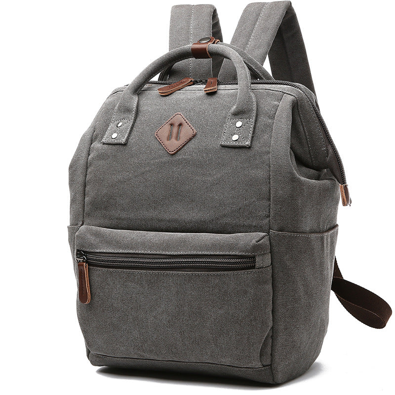 Shell Shape Trendy Fan Canvas Computer Universal Backpack