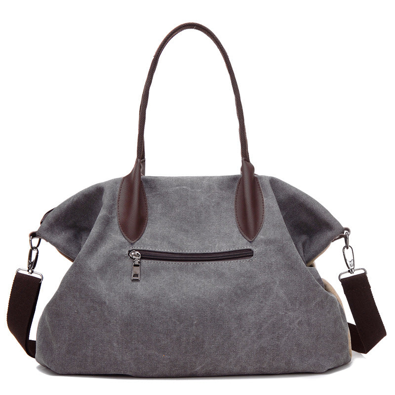 Women's Trending Iti Canvas Korean Style Fashionable Vintage Printed Portable Women's Messenger Bag