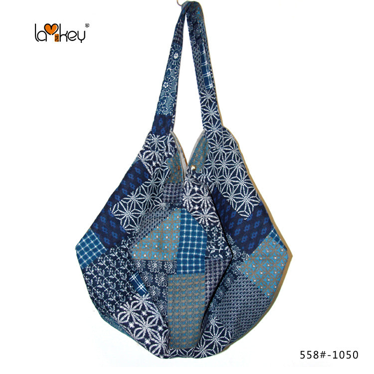 Women's Elegant Canvas Large Capacity Beach Shopping Women's Shoulder Bag