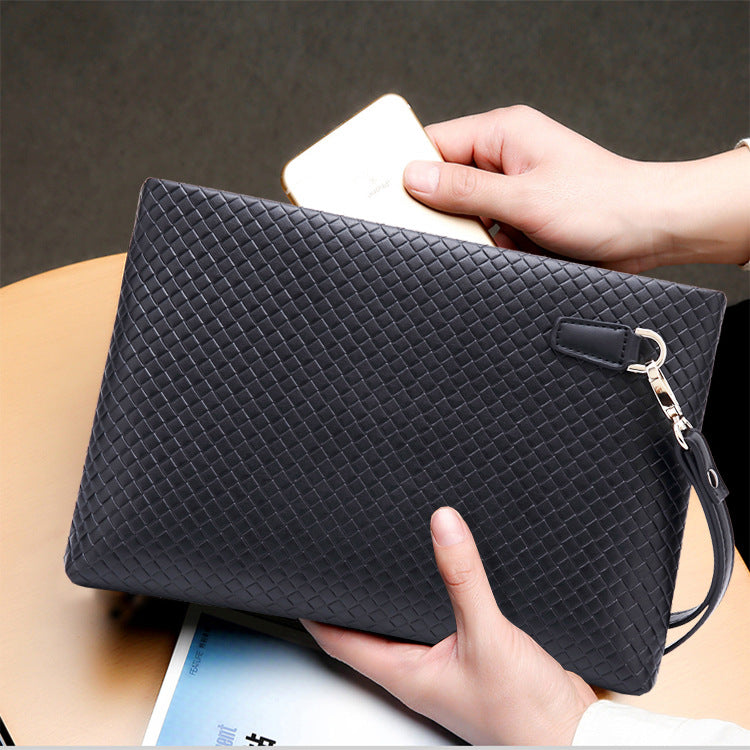 Men's Woven Envelope Large Capacity Business Fashion Men's Clutch