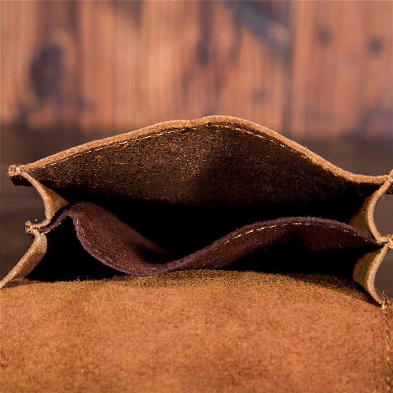Men's Horse First Layer Cowhide Pants Pannier Mobile Bags