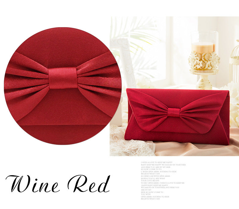 Women's Style Hand Big Bow Envelope Women's Clutch
