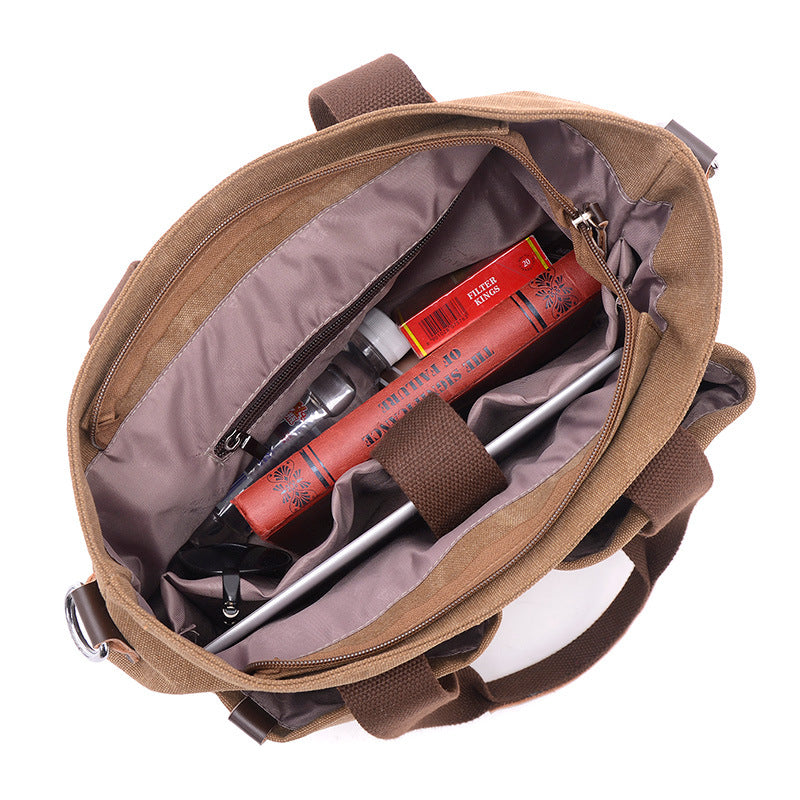 Charming Men's Canvas Simple Business Leisure Bags