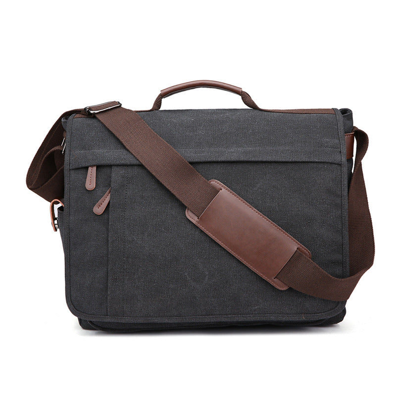 Men's Canvas Practical Business Computer Large Size Men's Shoulder Bags